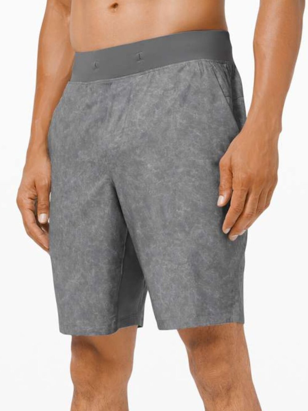 Lululemon Men T.H.E. Linerless Short 9" GVAA Gravel Dust Asphalt Grey Size M